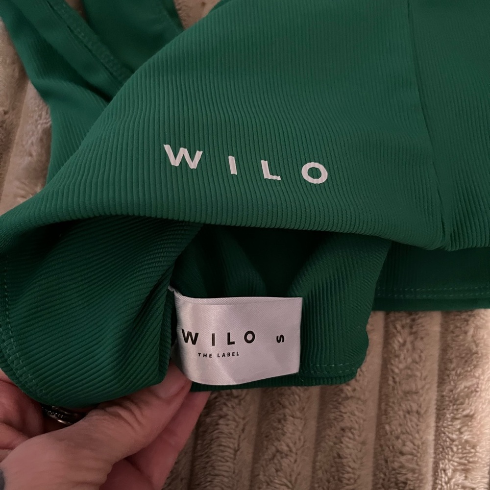 Wilo Green Ribbed padded sports bra - Picture 6 of 7